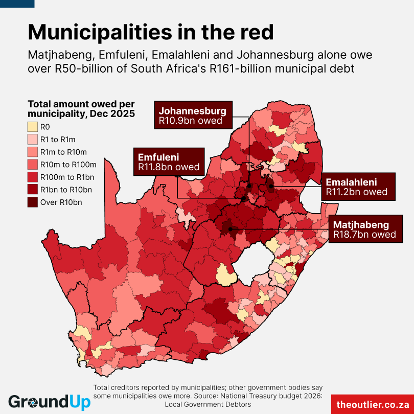 Municipalities in the red